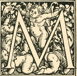 M - An Alphabet av Hans Weiditz, c1520-1521, 1908.