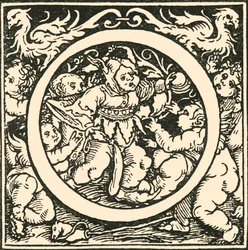 O - An Alphabet av Hans Weiditz, c1520-1521, 1908.