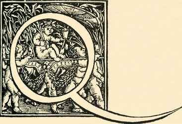 Q - An Alphabet av Hans Weiditz, c1520-1521, 1908.