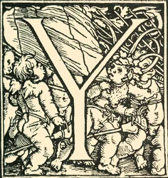 Y - An Alphabet av Hans Weiditz, c1520-1521, 1908.