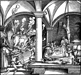 Tortyr. Illustration från boken Phisicke Against Fortune av Petrarch, 1532