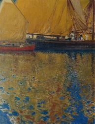 Morgonstämning i hamnen i Lussin