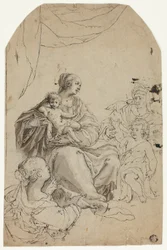 Madonna med barn och heliga Elisabeth, Johannes och Anna