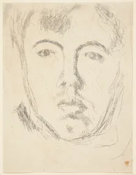 Självporträtt. Head en face