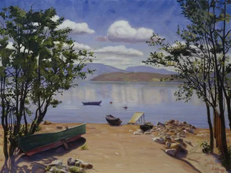 Utsikt över Mjøsa