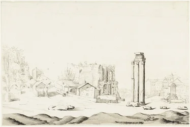 Ruinerna av Campo Vaccino i Forum Romanum