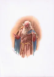 Polonius, illustration från Hamlet