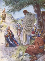 The faith of Martha, illustration från Pictures That Teach The Crown Series, 1920