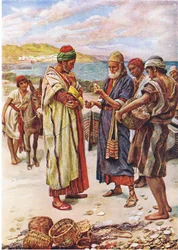 The Pearl of Great Price, illustration från Harold Copping Pictures: The Crown Series, ca 1920-talet