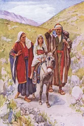 Återkomsten från Egypten, illustration från Harold Copping Pictures: The Crown Series, c.1920-talet