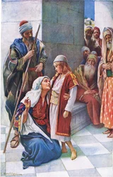 Wist ye not?, illustration från harold Copping Pictures: The Crown Series, ca 1920-talet