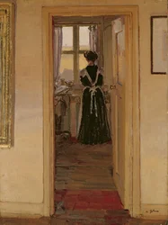 Köket (olja på duk)