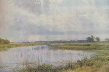 En flod i en slätt, 1910
