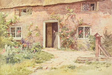 Rosor runt stugdörren, Wilmington (akvarell)