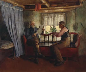 I en bondgård vardagsrum