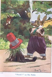 "Mawnin" säger Brer Rabbit (färg litho) Brer Rabbit (gouache på papper)