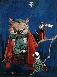 Tandvärk (kroppsfärg på papper)