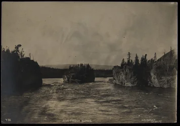 Five Fingers Rapids, fotograf, H.C. Korn, Skagway, odaterad (s/v foto)