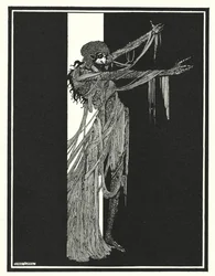 Edgar Allan Poe: The Fall of the House of Usher (litografi)