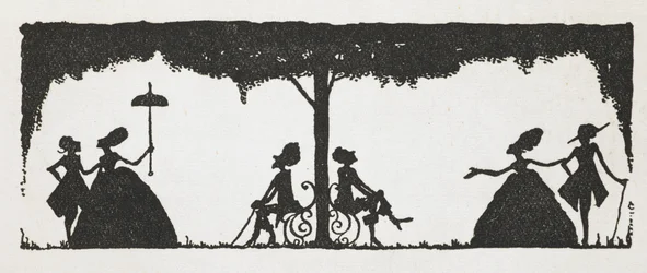 Illustration till berättelsen, "åsneskinnet".