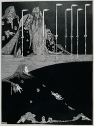 The Pit and the Pendulum, ca 1923 (penna och bläck)