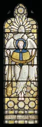 Ängel med rökelsekar, 1872-73 (målat glas)
