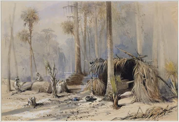 The Cypress-Shingle Yard, Ocklawaha River, Florida