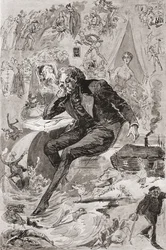 David Copperfield. Illustration av Harry Furniss till Charles Dickens-romanen David Copperfield, från The Testimonial Edition, publicerad 1910.