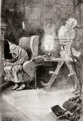 Illustration till A Christmas Carol från The Christmas Books av Charles Dickens