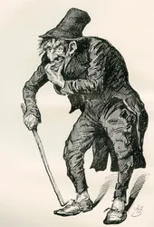 Illustration till Charles Dickens The Old Curiosity Shop