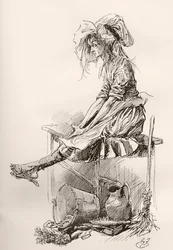 Illustration till Charles Dickens The Old Curiosity Shop