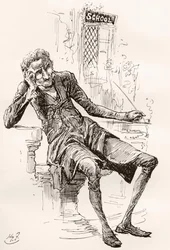 Illustration till Charles Dickens The Old Curiosity Shop