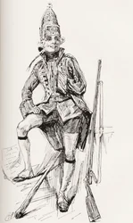 Illustration till Charles Dickens roman Barnaby Rudge