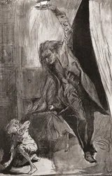 Illustration till Charles Dickens roman The Ghost