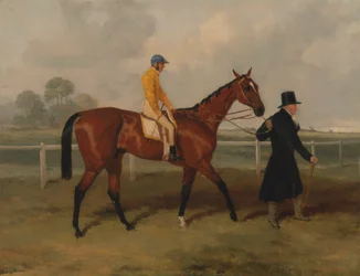 Sir Tatton Sykes leder i hästen "Sir Tatton Sykes" med William Scott Up