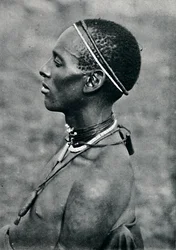 En Hima från Mpororo, Ekvatorialafrika, väster om Victoria Nyanza, 1912