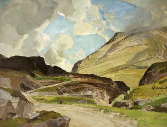 The Pass of Glencoe (olja på duk)