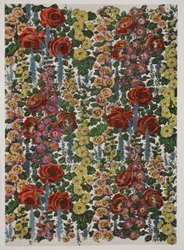 Hollyhocks and Roses, pub. 1933