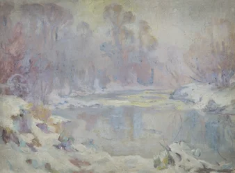 Flodscen på vintern
