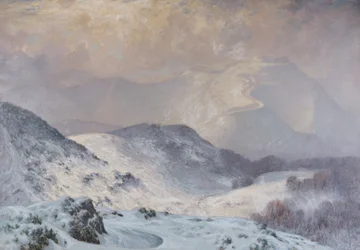 Vinter i Malvern, Worcestershire