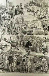 Skisser vid Henley Regatta, från The Illustrated London News, 7 februari 1881