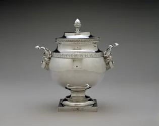 Sockerskål, ca. 1810-1835 (silver)