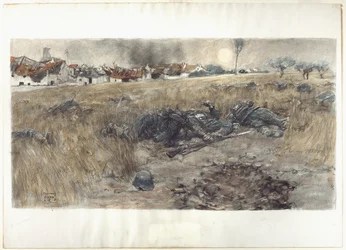 The Harvest Moon, ca 1918 (kol  akvarell, pastell på papper)
