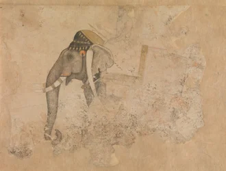 Elefant och ryttare, ca. 1640.
