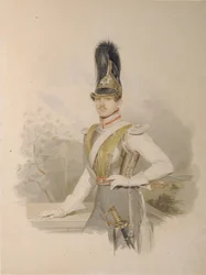 Porträtt av greve Valentin Grigoryevich Stroganov 1801-1833, före 1832
