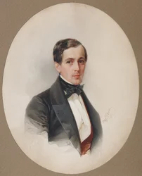 Porträtt av Fjodor Nikolaevich Chelishchev 1811-1881, 1851