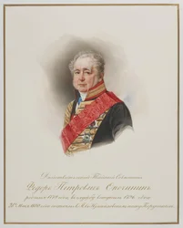 Porträtt av Fjodor Petrovitj Opochinin 1779-1852, sid. 1850