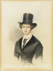 Porträtt av storfurstinnan Katarina Michajlovna av Ryssland 1827-1894, 1847