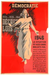 Fransk pro-demokratiaffisch, 1946