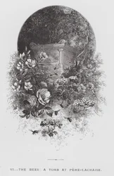 Insekten: Bina, en grav i Pere-Lachaise (gravyr)